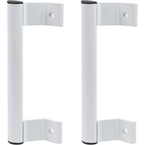 Set mit 2 Schiebetürgriffen für Terrassenschiebetüren – aus Aluminiumlegierung – Weiß
