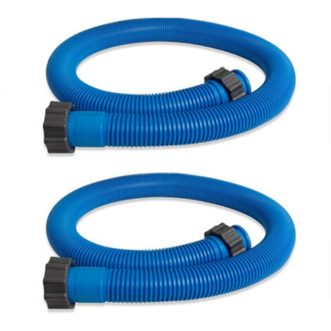 Set mit 2 Schläuchen (1,5" x 59") für Aufstellpools, geeignet für Poolpumpe und Sandfilter, Ersatzteil für Intex-Filterpumpen, blau