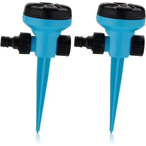 Set mit 2 schwenkbaren Rasensprengern, verstellbare Wasserstrahlen für Gärten, vielfältige Kombinationsmöglichkeiten für verschiedene Oberflächen
