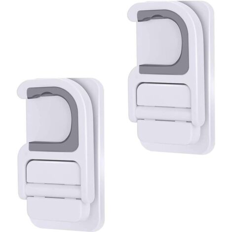 Set mit 2 selbstklebenden Besenhaltern, selbsthaftende Wandhalterungen zur Aufbewahrung von Haushaltswerkzeugen