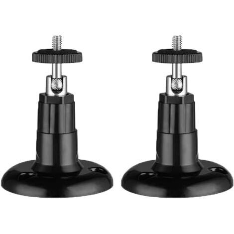 Set mit 2 Sicherheitskamerahalterungen, 360° verstellbare Halterung, Wandhalterung für Überwachungskameras im Innen- und Außenbereich (schwarz)