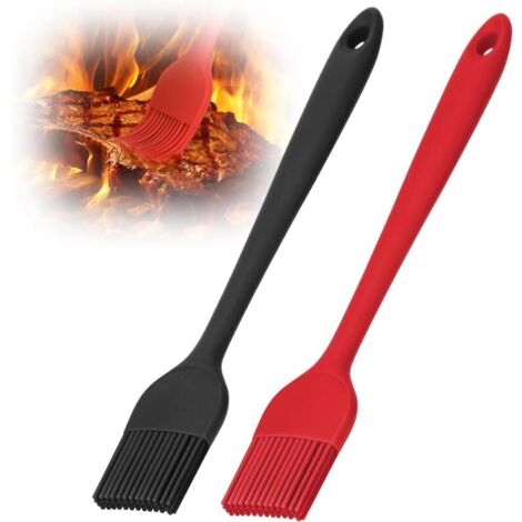 Set mit 2 Silikon-Küchenpinseln – BPA-frei, antihaftbeschichtet, zum Backen und Grillen