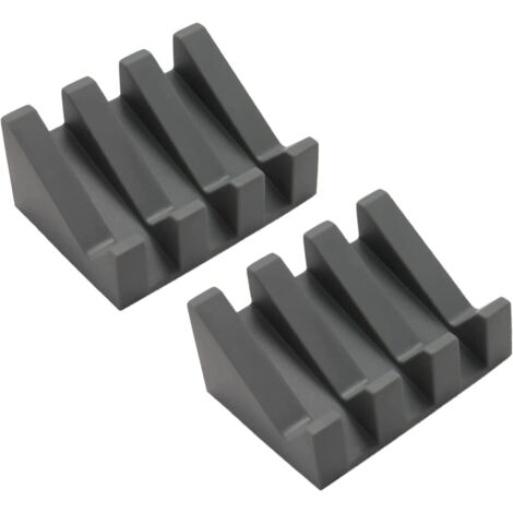Set mit 2 Silikon-Seifenschalen mit schrägem Abfluss, Abtropfschale für Bad und Küche, leicht zu reinigen
