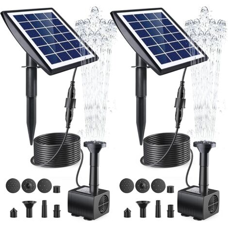 Set mit 2 Solarpumpen mit Kippständer – Tauchpumpe, Solar-Floß