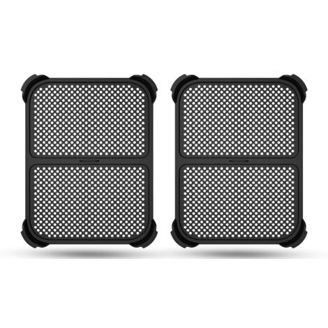Set mit 2 Spritzschutzblechen für Ninja Foodi MAX Dual Zone AF400EU / AF451EU / DZ401 Heißluftfritteuse, Silikonzubehör, wiederverwendbarer Spritzschutz