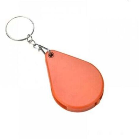 Set mit 2 tragbaren Taschenlupen, Mini-Faltlupen zum Lesen und zur Schmuckinspektion (rot, 2,5 cm)