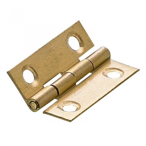 Set mit 2 Universalscharnieren aus Messing für Möbel, L.38 x B.25 mm HETTICH