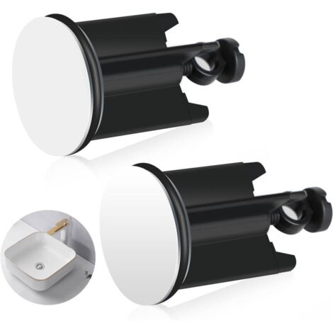 Set mit 2 verstellbaren 40-mm-Ersatz-Spülbeckenstöpseln, universelle Stöpsel aus Kunststoff und Messing, dichten gut ab und verhindern Rost, ideal für Badezimmer-, Küchenspülen und Waschbecken.