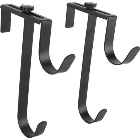 Set mit 2 verstellbaren Poolpfostenhalterungen aus Metall und Eisen, Haken für Poolpfosten und Poolzäune