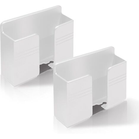 Set mit 2 Wandhalterungen für Handys, universelle Tischhalterung mit Klebestreifen, weiß
