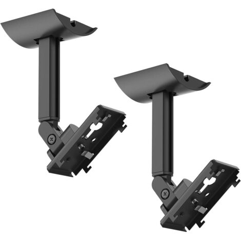 Set mit 2 Wandhalterungen, kompatibel mit Bose Companion 5, Montagezubehör aus Metall, Rack (Schwarz)