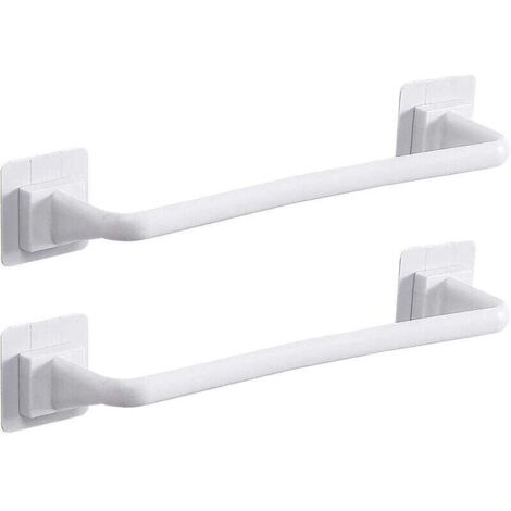 Set mit 2 wandmontierten Handtuchhaltern aus Kunststoff für Blumentopfdeckel, Badezimmeraccessoires, Küche, Bad, Toilette