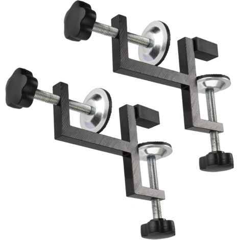 Set mit 2 Y-Klemmen zum Spannen von Holz, Heimwerker-Tischklemmen, Aluminium-Kohlenstoffstahl, für robuste Anwendungen wie Schweißen, Schneiden, Bohren und Spannen