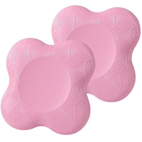 Set mit 2 Yoga-Knieschonern - Rutschfeste Matten zum Schutz von Knien und Ellbogen (Pink)