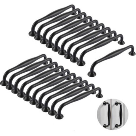Set mit 20 Küchengriffen, 128 mm, Schrankgriffe, Kleiderschranktürgriffe, Griffe aus Aluminiumlegierung, inklusive Schrauben, Griffe für Küchenmöbel