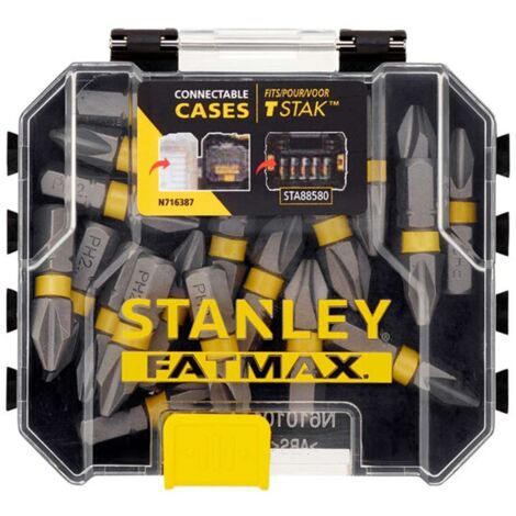Set mit 20 PH2 25mm Schraubendreher-Bits  STANLEY STA88569-XJ