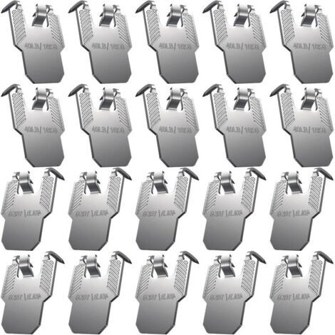 Set mit 20 wiederverwendbaren Edelstahl-Wandhaken für Zuhause, Büro, Trockenbauwände und Bilderrahmen