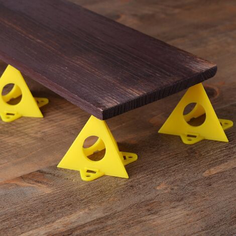 Set mit 20 wiederverwendbaren, konischen Malstützen für Holzbilderrahmen, Holzbearbeitungszubehör – verbesserte Stabilität, geringe Tragkraft, robustes Kunststoffmaterial, 6 x 5 cm