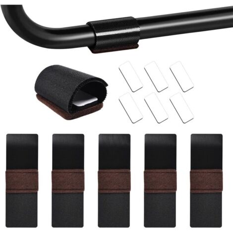 Set mit 24 Bodenschonern für Stühle mit Verschluss, selbstklebende Filzgleiter für Parkettböden, geeignet für Zugsitze
