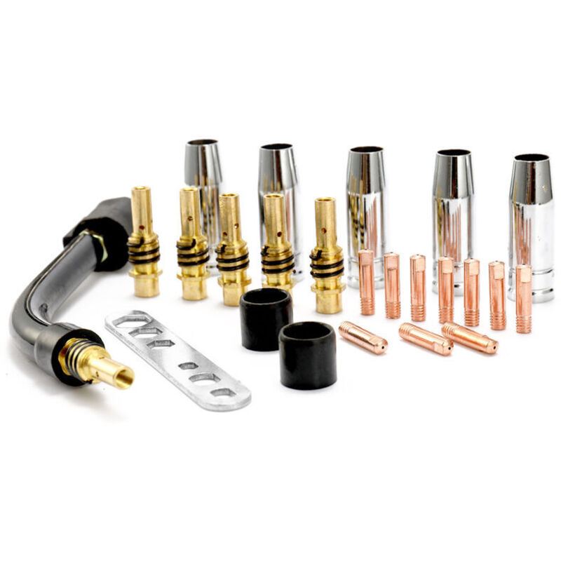 Image of Set mit 24 Schweißzubehörteilen für MIG-Schweißgeräte
