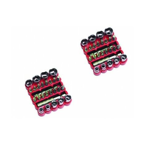 Set mit 27 magnetischen Einsätzen und Kompassen Fer 67805 – 2er-Pack