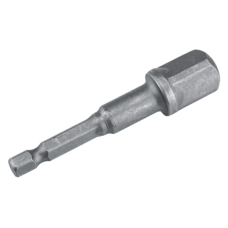 Set mit 3 1/4"-Steckschlüsseladaptern mit Sechskantschaft für 1/4", 3/8"- und 1/2"-Bohrer - Lange Verlängerungsstange