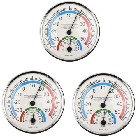 Set mit 3/6/9 2-in-1-Thermometern und Hygrometern für den Innen- und Außenbereich, drahtloses Temperatur- und Feuchtigkeitsmessgerät, analoges Innenhygrometer