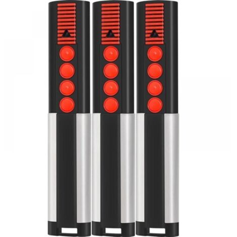 Set mit 3 868-MHz-Fernbedienungen für Tore und Garagentore, kompatibel mit den Fernbedienungen 4020 TX03-868-4, 4026 TX03-868-2, 4020V000, 4026V000, 4 Kanäle