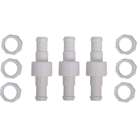 Set mit 3 drehbaren Schlauchverbindern mit 6 Spitzen D15 D20, kompatibel mit Zodiac Polaris 180 280 380 MUMU Roboter-Poolreinigern