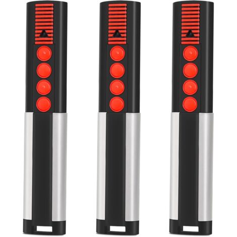 Set mit 3 Ersatzfernbedienungen für den 868,8 MHz 4-Kanal-Handsender von Sommer, kompatibel mit Sommer 4020 TX03-433-4, 4020V000, 4025V000, 4026V000