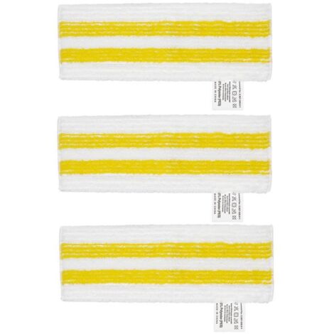 Set mit 3 Flachmopp-Aufsätzen für Kärcher Easyfix SC1 SC2 SC3 SC4 SC5 SV7 Dampfmopps, aus Mikrofaser