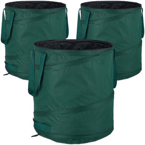 Set mit 3 freistehenden laubsacken 85l