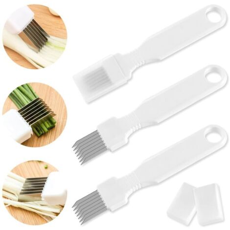 Set mit 3 Reiben, darunter eine Frühlingszwiebelreibe, eine Gemüsereibe, geeignet für Lebensmittel, Knoblauch, Obst, Bananensalate und zum schnellen Reiben für den schnellen Gebrauch, geeignet für Küc