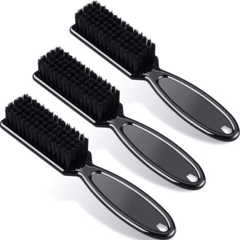 Set mit 3 Reinigungsbürsten für Haarschneidemaschinen, Nylon-Nagelbürsten für Friseure und Werkzeugpflege