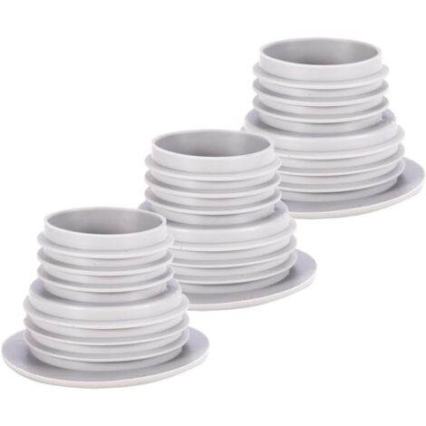 Set mit 3 robusten Silikon-Lufterfrischerdichtungen für Waschmaschinen, Küchen und Badezimmer (grau)