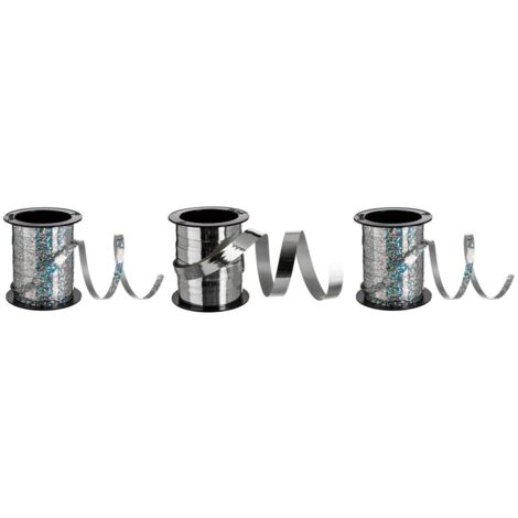 Set mit 3 Rollen Bolduc 5 mm oder 10mm l.10m - Silberner stern