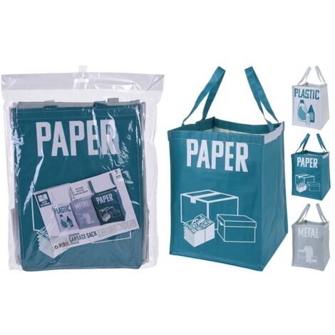Set mit 3 speziellen wiederverwendbaren Camping-Müllbeuteln mit den Maßen 30 x 30 x 39 cm