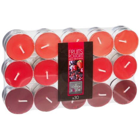 Set mit 30 Duftkerzen - Rote Beeren - 350g