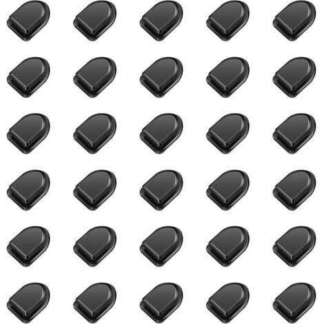 Set mit 30 unsichtbaren Klebehaken, schwarze selbstklebende Haken, schwarze Handtuchhaken, selbstklebende Kleiderhaken, Badezimmerhaken, Autoschlüsselhaken