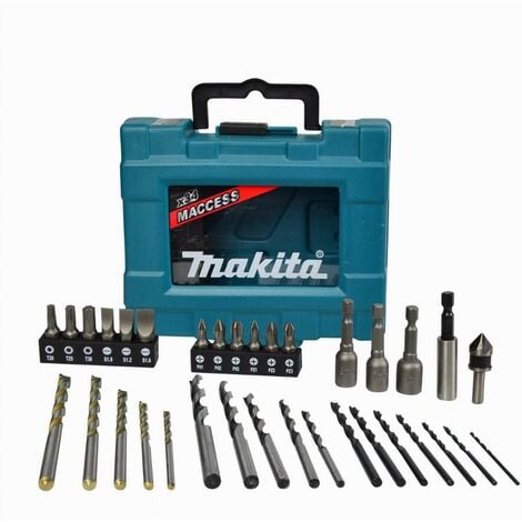 Set mit 34 Zubehörteilen zum Bohren und Schrauben Maccess MAKITA - D-36980