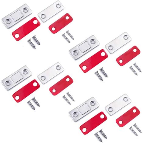 Set mit 4/8 selbstklebenden Magnetverschlüssen für Edelstahl-Schranktüren, magnetischer Küchenriegel für Schränke, Magnetverschluss, Schranktürverschluss für Schubladen.