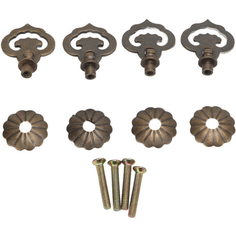 Set mit 4 antiken Schrankgriffen, bronzefarben, wolkenförmigem Design, Vintage-Stil, dekorative Schubladengriffe für Schachteln, DIY