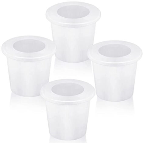 Set mit 4 Eckstopfen für Terrassenschirme, passend für Lochöffnungen von 5,1 bis 6,3 cm und Schirmstangen mit einem Durchmesser von 3,8 cm oder weniger.