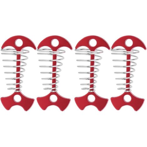 Set mit 4 Erdankern für Terrassen und Camping, Seilhaken zum Befestigen von Zelten und Planen im Freien