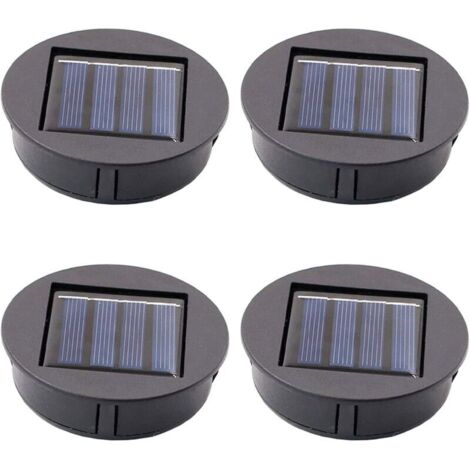 Set mit 4 Ersatz-Solarlaternen, LED-Solarpanel, Ersatzteile für Solarlaternen, Laternenersatz, Hängelaternen, Garten, Terrasse – D = 70