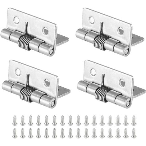 Set mit 4 Federbändern für Schränke, 1,5 Zoll Länge, selbstschließende Edelstahl-Federbänder