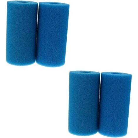 Set mit 4 Filterschwämmen Typ A, Schaumstofffilter für Whirlpools, Schaumstoff-Poolfilter, Schaumstofffilterkartuschen, wiederverwendbar und waschbar, für Whirlpools und Schwimmbäder