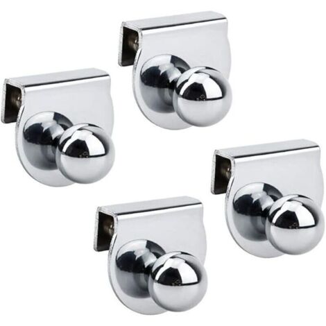 Set mit 4 Glastürgriffen, kein Bohren erforderlich, für Vitrinen, Möbel, Glasschränke