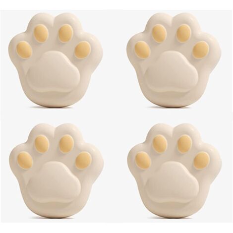 Set mit 4 katzenpfotenförmigen Eckenschützern, stoßdämpfend für Möbel und Tische, Babysicherheit