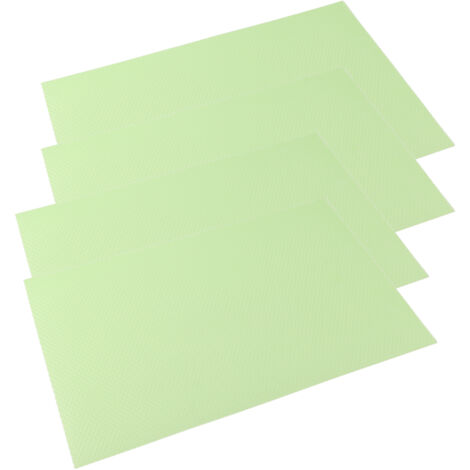 Set mit 4 Kühlschrankmatten, 29 x 45 cm, fleckenabweisend, feuchtigkeitsbeständig und schimmelresistent